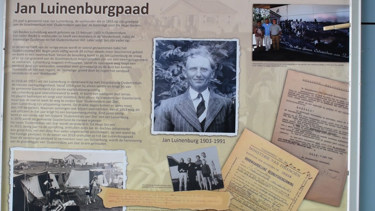 Onthulling Jan Luinenburgpaad
