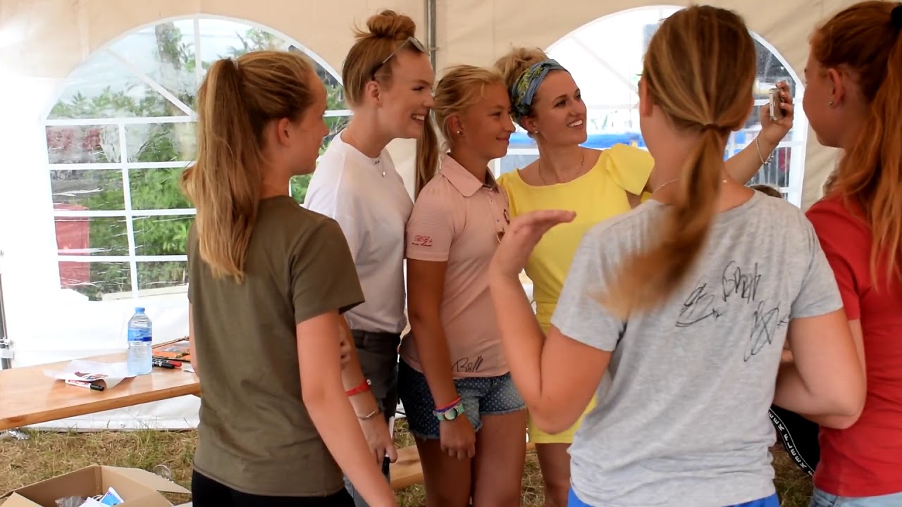 clinic van Britt dekker en Esra de Ruiter op Concours hippique Riis