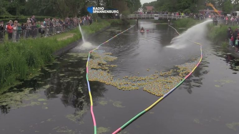 Badeendjesrace voor Museum Joure