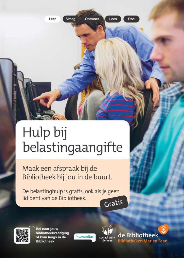 Hulp bij belastingaangifte: Gratis spreekuur in bibliotheken Balk, Joure en Lemmer