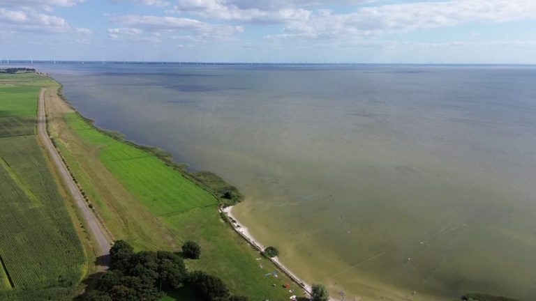 Vanuit de lucht: ’t Mirnser Klif en Rijster Bos