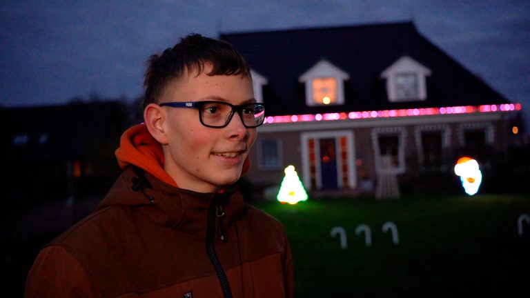 Siebe Ettema voor zijn woning