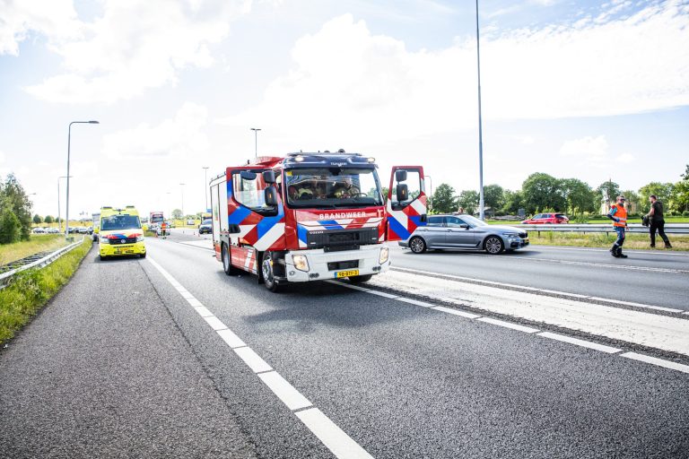 Ongeluk op A7 bij Heerenveen met meerdere gewonden