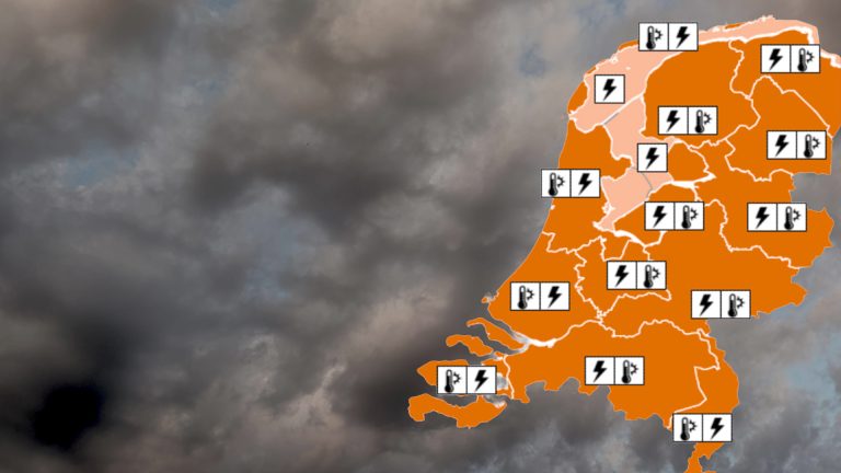Code oranje voor zware onweersbuien in Friesland
