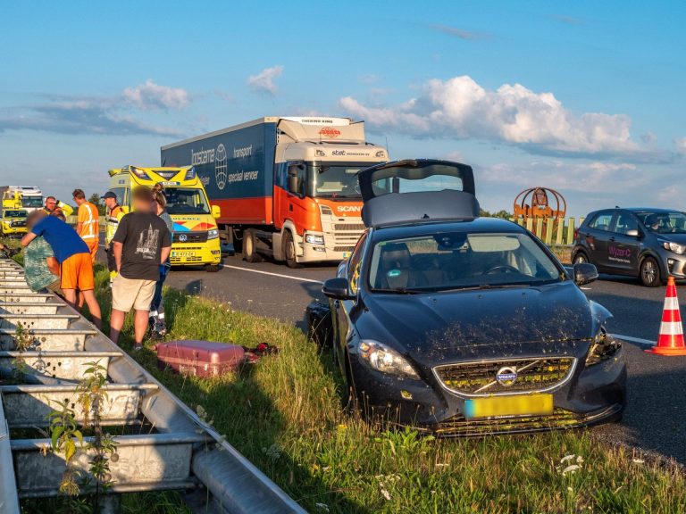 Vakantie eindigt met ongeval op A6 bij Haskerhorne