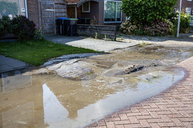 Waterleiding geknapt