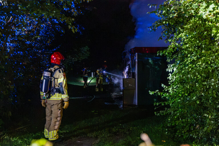 Felle brand in vakantiepark bij Bant